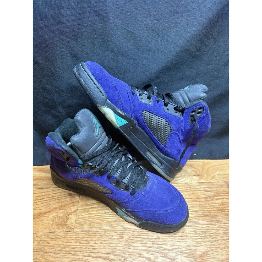 Size 11 Jordan 5 Retro Alternate Grape 2020 Sneakers Shoes Purple Authentic Mens
